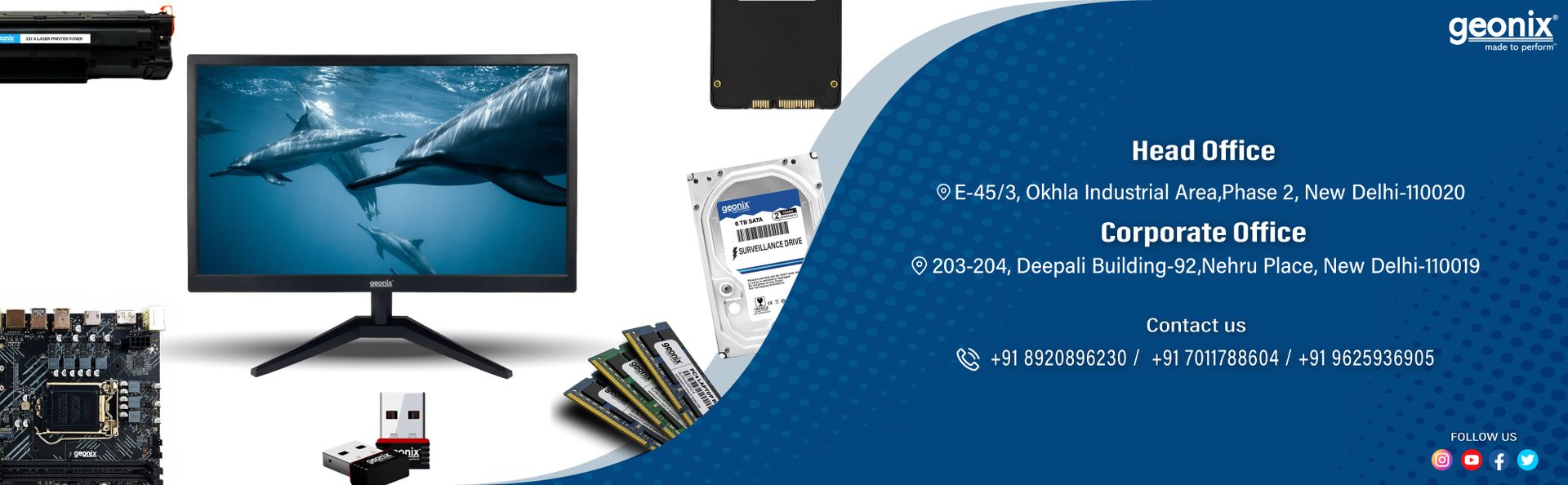 GEONIX Geforce GT-610LP 2GB ddr3_sdram pci_e Memory Graphics Card | VGA/HDMI/DVI Video Output | 3 Years Warranty