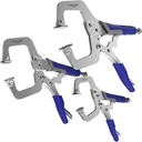 YESWELDER C-Clamp Set of 3 Sizes (6, 9, 11 inches) - Robust Design, Heat-Treated Jaws, Chrome-Plated Alloy Steel for Reliable Home or Workshop Use