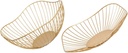 2pcs Decorative Iron Fruit Baskets Kitchen Counter Small Fruit Storage Hanging Baskets for Kitchen