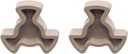 WINBOB 2Pcs Microwave Turntable Coupler Microwave Oven Turntable Roller Guide Support Glass Tray Drive Coupling Replacement 0.59inch