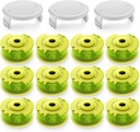 Bessport Trimmer String (AC80RL3) for Ryobi One Plus+,Replacement 0.080-inch Trimmer String Compatible with Ryobi 18V,24V,40V Trimmers (12 Spool, 3 Trimmer Cap)
