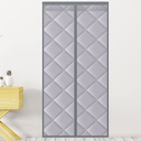 Magnetic Thermal Insulated Door Curtain, Thermal Curtain Self- Closing, Winter Thermal Door Cover, PU Windproof Waterproof Door Panels, For Home Kitchen/Living Room/Patio ( Size : 120x200cm/47x79in )