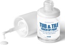 High-Gloss White Tub & Tile Paint, Waterproof Porcelain Paint for Tubs, Sinks, Toilets, Quick-Dry Bathtub paint for Scratches, Stains & Chips on Porcelain, Enamel, Acrylic and Cast Iron