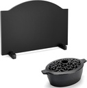26" Fireback for Fireplace, Wood Stove Steamer