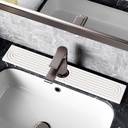 Stone Faucet Mat for Kitchen Sink, Diatomite Sink Protectors - Prevent Moisture Drying Stone Tray Fit Kitchen Counter & Bathroom Counter (White, 23.6" x 4")