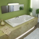 3672WDL Whisper 36 x 72 Rectangular Air & Whirlpool Jetted Bathtub