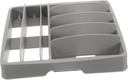 Multi-grid Cutlery Organizer Versatile Silverware Storage Box for Kitchen Utensils Smooth Removable Compartments for Countertops