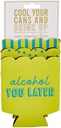 Mud Pie Citrine Can Cooler Trio, 5 1/4"