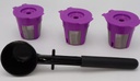 3 Pack Reusable K Cup Pod Filter & Coffee Scoop