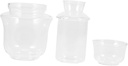1set - Glass Sake Warmer Design Wine Warmer Multi-functional for Home Use Elegant Decoration and Daily Drinking Accessory