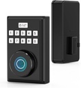 Fingerprint Door Lock, Keyless Entry Door Lock for Front with Code, Deadbolt Lock with Electronic Keypad, Smart Locks for Front Door, One - time Code, Auto Lock, Easy Installation, Matte Black