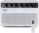 BLACK+DECKER 10,000 BTU Inverter Window Air Conditioner, Window AC Units for Up To 450 Sq. Ft., ENERGY STAR Rated AC Unit, Full Function Remote Control, White