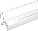 KC Hardware 95 Inch Frameless Shower Door Side H-Jamb Seal, Glass Shower Door Seal Strip (135 Degree) for 3/8 Inch (8-10mm) Thick Glass, Water Guard That Prevents leaks, Ultra Clear