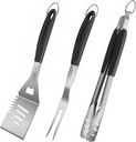 HAUSHOF Large Grill Accessories Heavy Duty BBQ Set Gifts for Men/Women - Premium Stainless Steel Spatula, Fork & Tongs, Barbecue Utensils Tool Kit Gift for Grilling Lover Outdoor