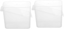 PRETYZOOM 2pcs Cheese Keeper Box Bread Container Airtight Crisper Boxes Sealing Lids for Fridge Storage Bins Lids