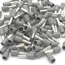 Rpi shop - 4 SQMM (E4009) Wire Ferries Copper Crimp Connections, Wire Crimping Tool Kit, Izolovaný koncový terminál Cord Pin, Color Gray Pack 100 Pcs