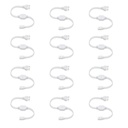 Murphy 220V AC konektor / adaptér / kabel pro LED (SMD 2835-120 LED / Mtr.) Lanové světlo (balení po 12), bílé