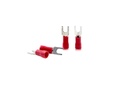 GLOBOMOTIVE Izolovaný Fork Spade U- Type Terminals Spade Quick Splice Crimp vodič Konektory Kabelový vstup 1.5 sqmm; Fork velikost 3,5 mm (balení po 100)