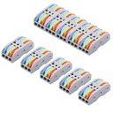 XELYTON Wire Clip Connector, Univerzální konektor konektoru připojení, elektrické konektory s integrovaným obvodem, Rychlé připojení a volně montované elektrické spojovací zařízení pro kompaktní (3 in 3 Out, 5)
