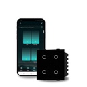 AZIOT Smart Wi-Fi Modulární 4 Gang Premium Touch Switch (6 amps Each) - GLASS (ne Akrylát): Povzbudit svůj domov s eforeless Control (hodí se v Anchor Roma Classic a podobné desky) Domácí automatizace