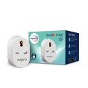 Wipro 16A Wi-Fi Smart Plug with Energy Monitor- Vhodné pro velké spotřebiče, jako jsou Geysers, Mikrovlnné trouby, Klimatizace (Pracuje s Alexa a asistent) - Bílá