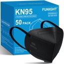 Funlight KN95 Masky na obličej 50 Pack 5-Ply dýchací filtr