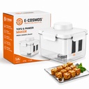 E- COSMOS ® Tofu Maker and Drain Mold, Stainless Steel Spring- Loaded Water Remover for Tofu, Paneer & Greek Jogurt, BPA- Free Food- Safe Maker for Firm & Extra Firm Tofu