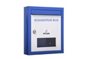 Raj Rajeshwari High Gradeheavy Metal Sugggestion Box / Mail Box / Compaint Box / Darování Box / nástěnný montér se dvěma klíčovými zámky nebo tabulkový povrchový box (modrá)