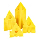 FDKJEJC 36 Painters PyramidStands - Paint Triangle Stands Install Paint Stands pro malování Mini Cone Paint Stands for Cabinet and Door Risers Support (20)
