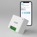 AZIOT 2 Node Smart Switch - WiFi / Bluetooth Communication - Made in India - Časovač Funkce - Pracuje s... (2 Node)