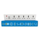 Smarteefi WiFi Smart Power Extension 124; Garantované Schedules Works WiFi 124; 5 portů WiFi 124; Smart Plug 124; 10A 124; Monitoring energie 124; Countdown Timer 124; Kompatibilní s Alexa & Home (SE51-GS)