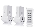 Blackt Electrotech BT16H IR 124; 3-Pin Bezdrátové RF Remote Control Power Outlet Switch Socket IR 124; 230V 10A Plug s 1 Remote IR 124; 100m Range IR 124; pro světlo, ventilátor, TV & Spotřebiče (2 Socket + 1 Remote)