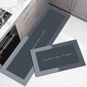 VERVENIX 2 Pcs Kuchyňské matrace Sada - Vodotěsná paměťová pěna Anti- Únava Mat Non- Slip Rug pro Kuchyň, Sink, Prádelna & Home Office - 120x40 cm + 40x60 cm (Design času vaření)