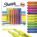Sharpie Tank zvýrazňovače, tříděné barvy, Chisel Tip, Zpět do školy Essentials, Učitel & kancelářské dodávky, Smear-Resistant, 12-Pack