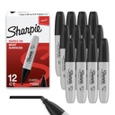 Sharpie Trvalé Markers, Chisel Tip, Black, 12 Počet - Domů, Škola, Kancelářské potřeby
