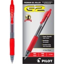 PILOT G2 Fine Point Red Gel Ink pera, Dozen Box, 31022