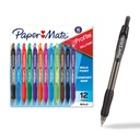 Paper Mate Profile Retractable Ballpoint pera, Bold Point (1.4mm), Související barvy, 12 Počet - Zpět do školy, kanceláře, učitelské potřeby