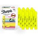 Sharpie Tank Highlighters, Chisel Tip, Fluorescent Yellow, 12 Počet