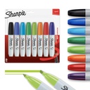 Sharpie Trvalé Chisel Tip Marker Set, Poster Markers pro dřevo, Plastové a další, 8 Počet