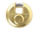 Europa P370BM Disk Pad Lock CLANE124; High Precision 11- Pin Dimple Key Technology CLANE124; Brass Finishe124; Hardended Anti- Cut Shackle CLANE124; Rustproof Stainless Steel Body CLANE124; HeavyDuty Security Lock CLANE124; Balení po 1