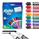 EXPO Dry Erase Markers, Low Odor Ink, Chisel Tip, 8 Počet - Whiteboard, Kalendář, Organizace, Základní dodávky pro kancelář, škola, učebna, učitelé