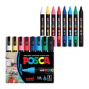 POSCA ® PC-5M Akrylové malířské značky na bázi vody, střední tip, 8 Počet