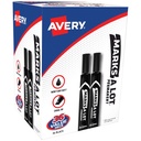 Avery Marks A Lot Trvalé markery, Chisel Tip, 36 Black Markers
