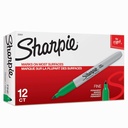 Sharpie Trvalé Markers, Fine Point, Green, 12 Počet