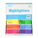 Rarlan Highlighters, Chisel Tip, Asdied Fluorescent, 96 Count Bulk Pack