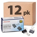 Officemate Small Binder Clips, Black, 12 Boxy 1 Dozen každý (144 Celkem) (99020)