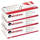 Univerzální papírové klipy Nonskid, Wire, Jumbo, Silver- 100 ct, 3 ks