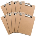 Velikost písmen Klipy s nízkým profilem Clip (Sada 10) - Dřevěné klipy Bulk 10 Pack, Těžké clo Klipboard, Zpět do školy Učitel Třídní dodávky, Školní dodávky pro studenty