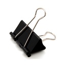 DSTELIN Velké vázací kleště 1.6-Inch (24 balení), Velký papírový kleště pro kancelářské potřeby, 1.6-Inch / 41mm Šířka, 0.7-Inch / 18mm Kapacita, černá