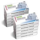 Officemate Standardní Staples - Chisel Point Tipy, 10 Krabice 5000 Staples, 1 / 4-Inch Leg Délka, Univerzální kompatibilita, Kancelářské dodávky a školní potřeby pro každodenní papírování